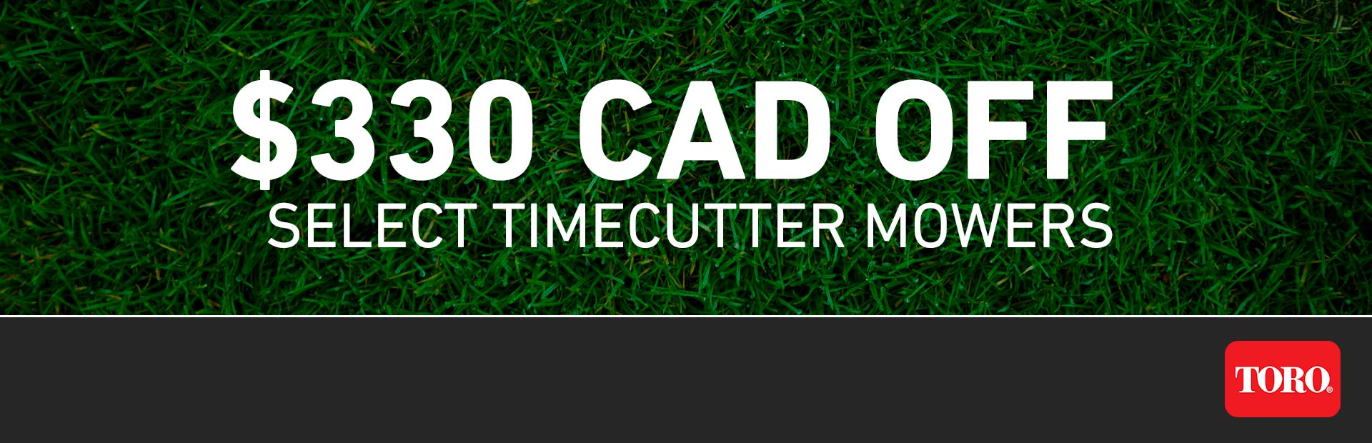Toro: $330 CAD OFF Select TimeCutter Mowers